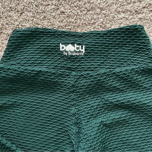 NWOT Women's Booty by Brabants Croco Leggings One Size in Teal/Green - Picture 3 of 3